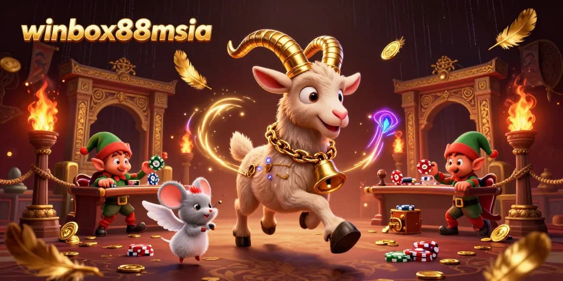 Winbox88msia offers thrilling casino excitement with lively characters in a dynamic gaming scene.