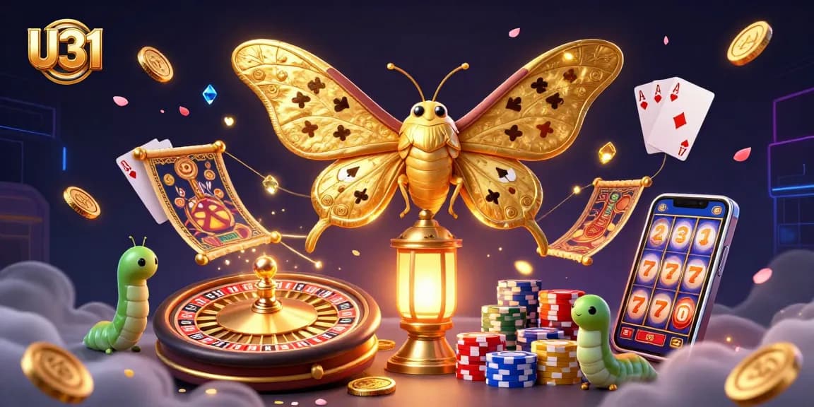 Experience the thrill of U31 with vibrant casino elements in an ultra-detailed illustration.