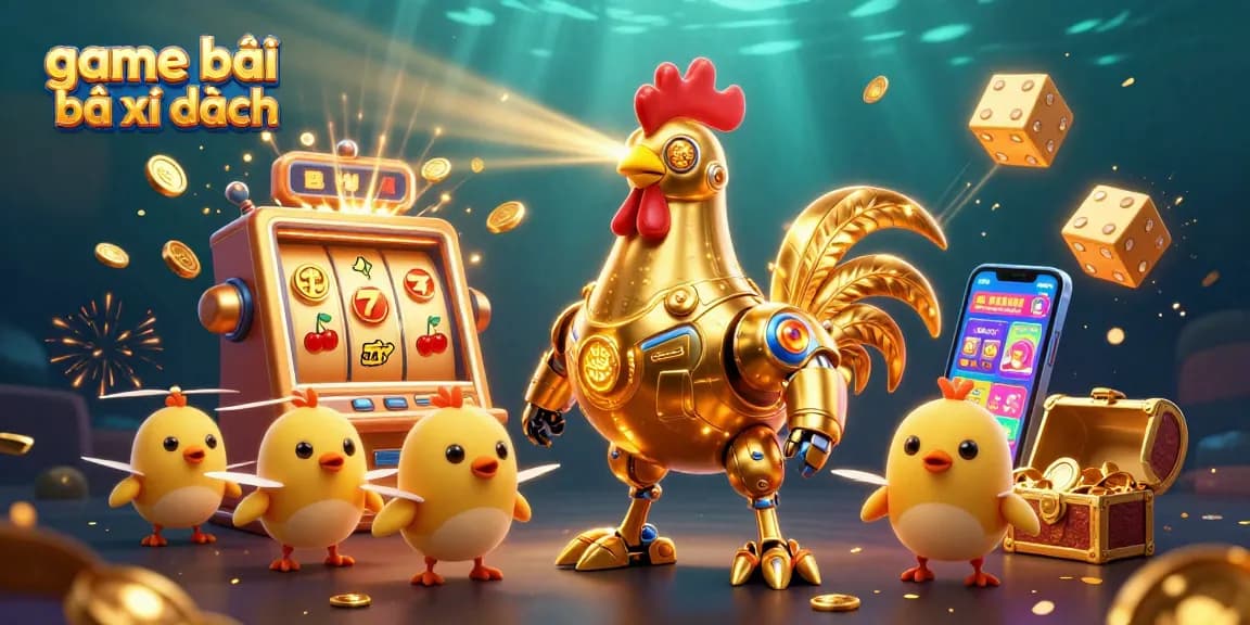 Experience thrilling game bài bài xì dách with colorful characters and jackpot excitement!