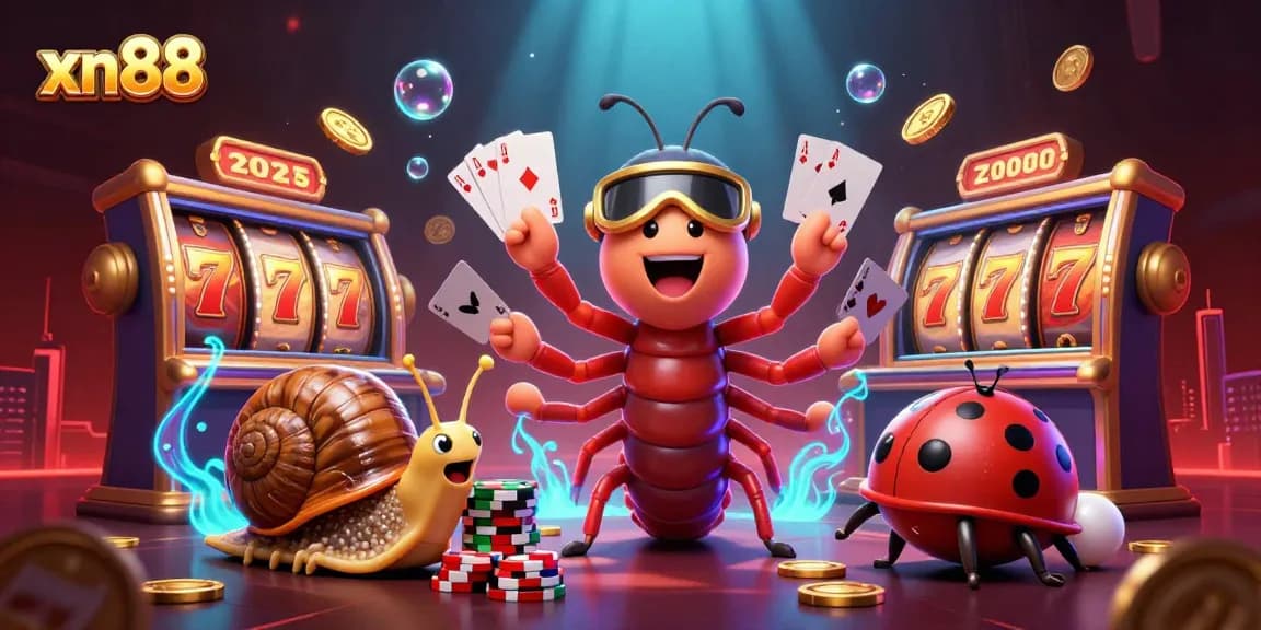 Win exciting jackpots and explore xn88's vibrant casino atmosphere with unique characters and elements.