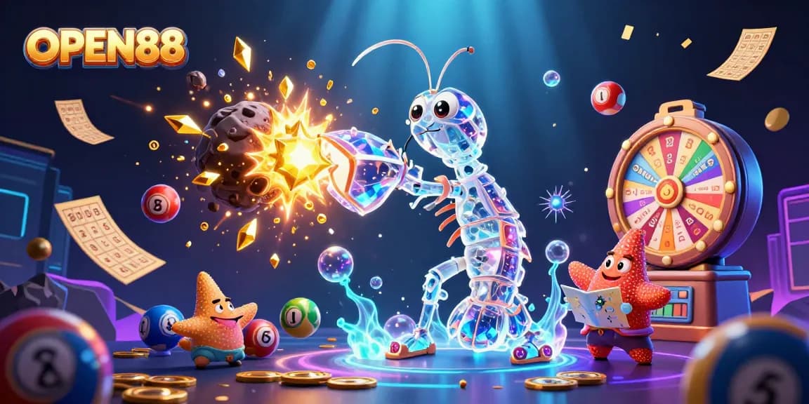 Experience OPEN88 with a vibrant scene of fantasy elements combined with exciting gambling action.