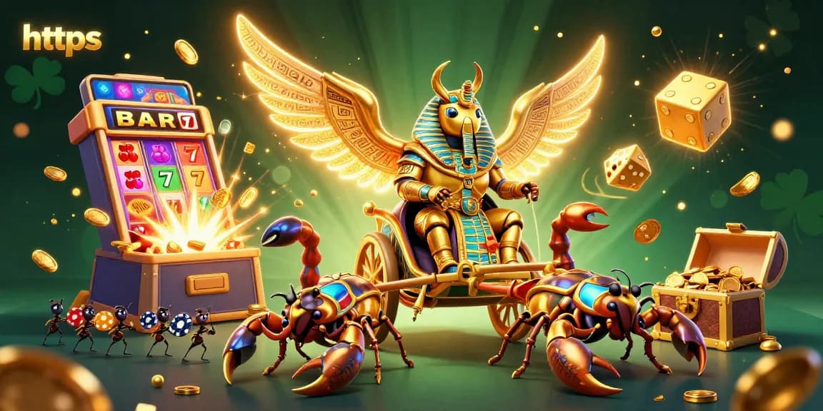 Engage in thrilling gameplay at https with a vibrant scene of casino excitement featuring characters and dynamic game elements.