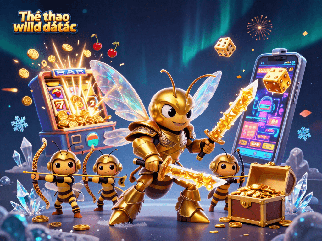 Engage with Thể thao wild đạo tặc and explore the vibrant casino game universe in a rich 3D scene.