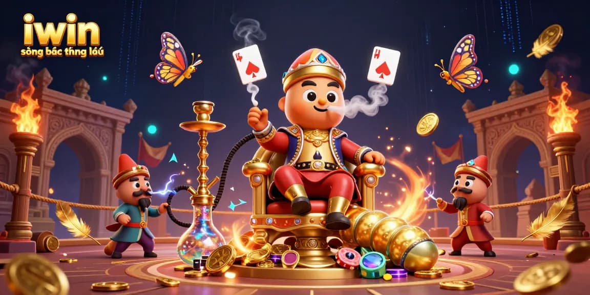 Experience excitement at iwin sòng bạc thượng lưu with a vibrant 3D casino illustration featuring unique elements.