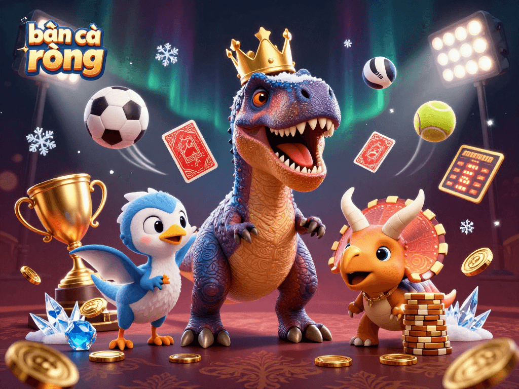 Experience thrilling bắn cá rồng gameplay with vibrant characters and dynamic visuals.