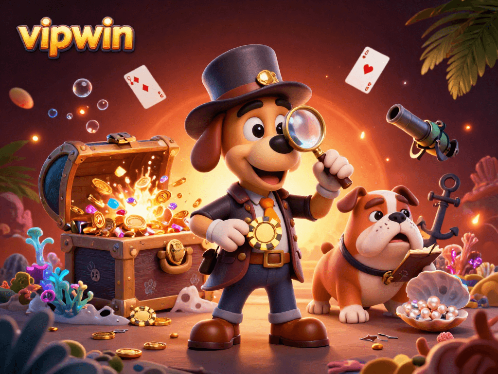 Join vipwin for thrilling poker games led by a charming detective duo uncovering treasures.