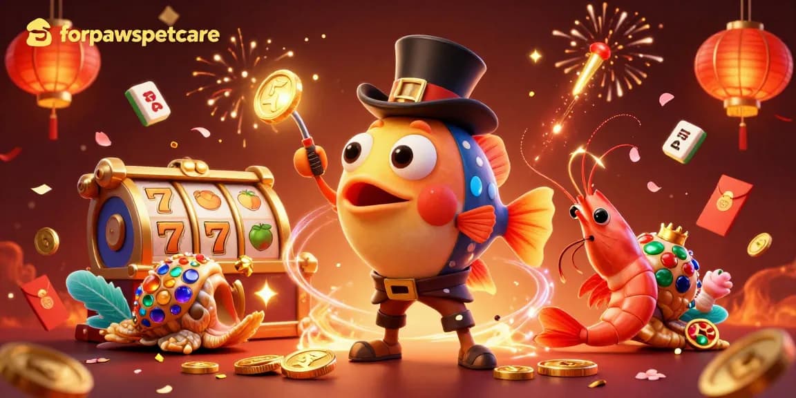 Engage with fantastic wins at forpawspetcare as colorful characters celebrate at a vibrant casino scene.