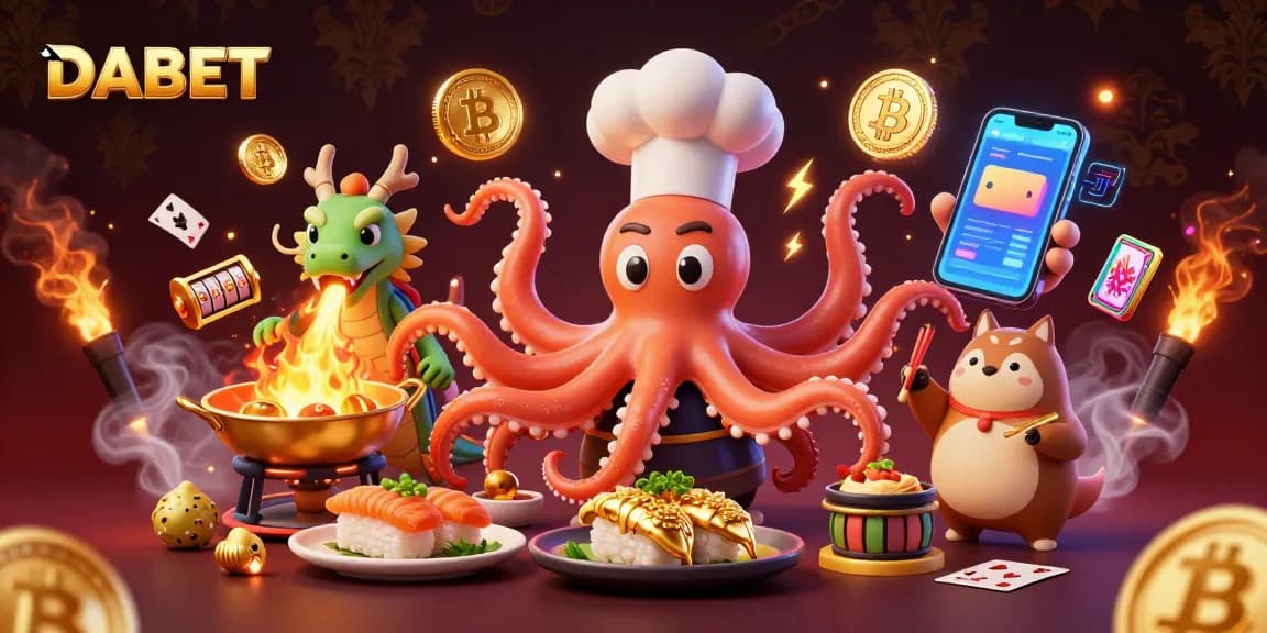 DABET players enjoy thrilling casino slots and games with a vibrant 3D illustration of enchanting characters.