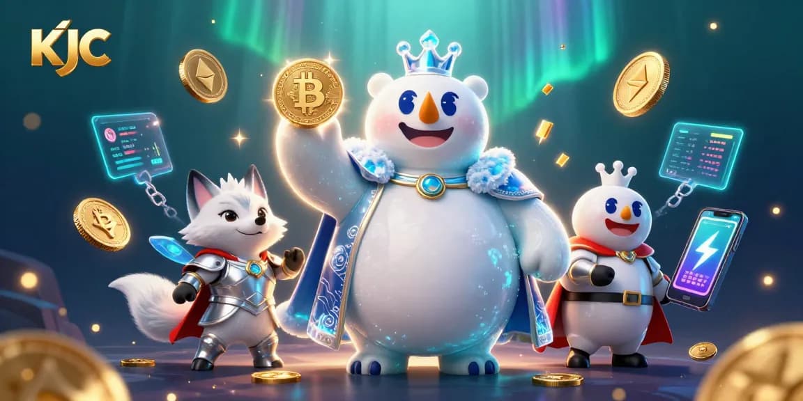 Engage with KJC’s electrifying entertainment environment featuring polar bear royalty and crypto elements.