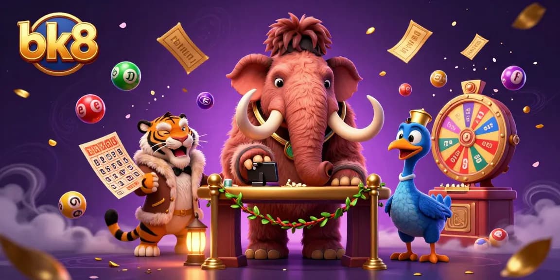 Engage in lively casino fun with BK8 featuring vibrant characters and dynamic game elements.