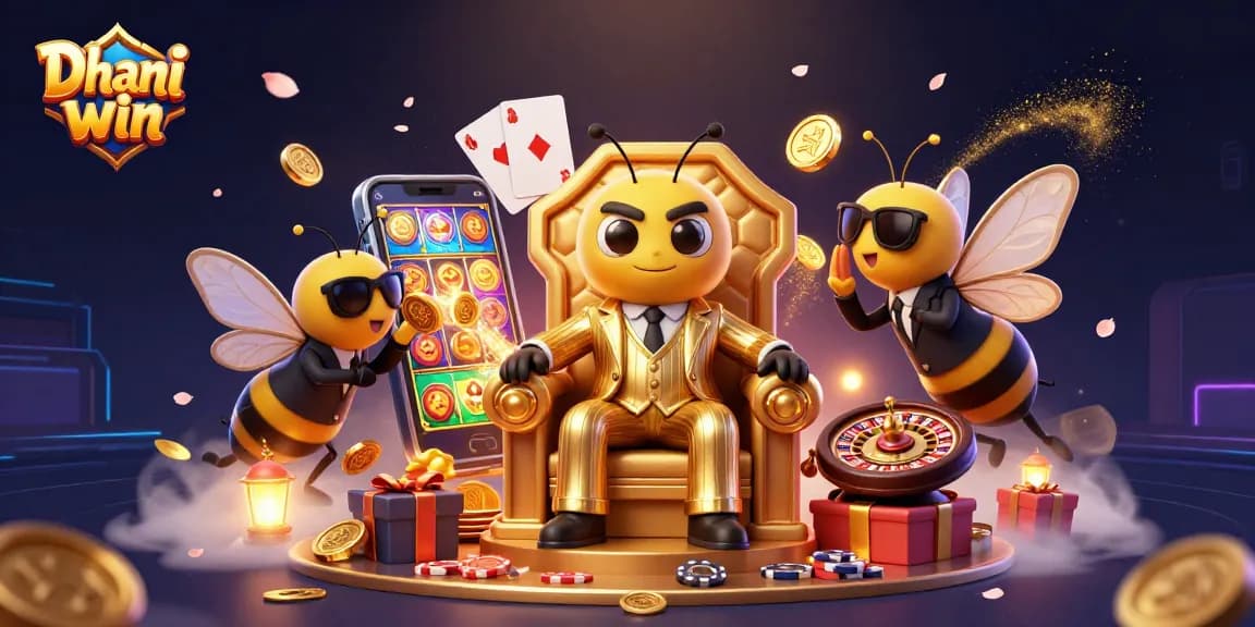 Dhani win invites players to spin the reels with thrilling visuals in an exciting gaming scene.