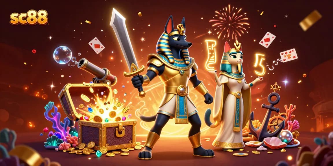 Engage with sc88's thrilling game scene featuring ancient warriors amidst sparkling casino action.