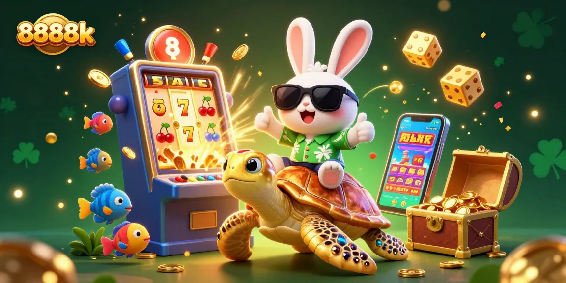 Experience thrilling wins at 8888k with vibrant casino games and friendly characters.