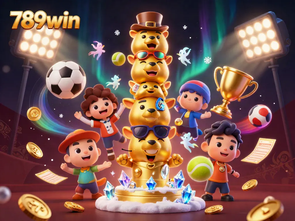 Engage in thrilling gaming with 789win, featuring a dynamic totem and sports betting elements.
