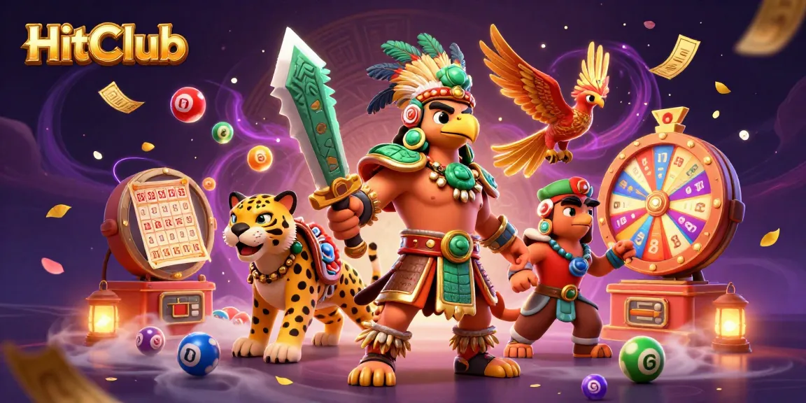 Engage with HitClub's thrilling lottery adventure featuring dynamic game elements and captivating 3D characters.