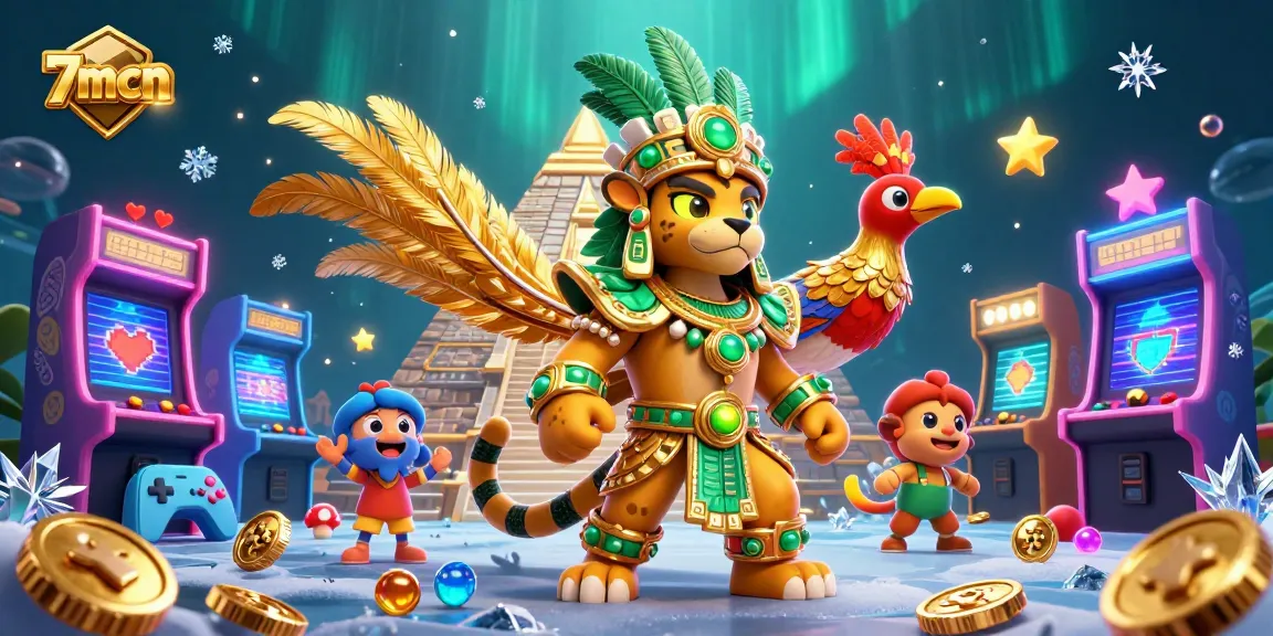 Engage with thrilling 7mcn gameplay featuring vibrant casino visuals and unique 3D characters.