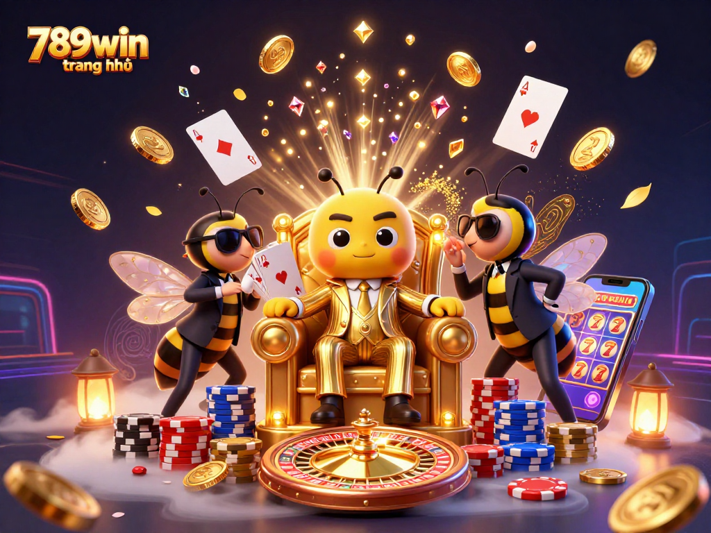 Engage with 789win trang chủ through an exciting casino scene featuring a mob boss and dynamic game elements.