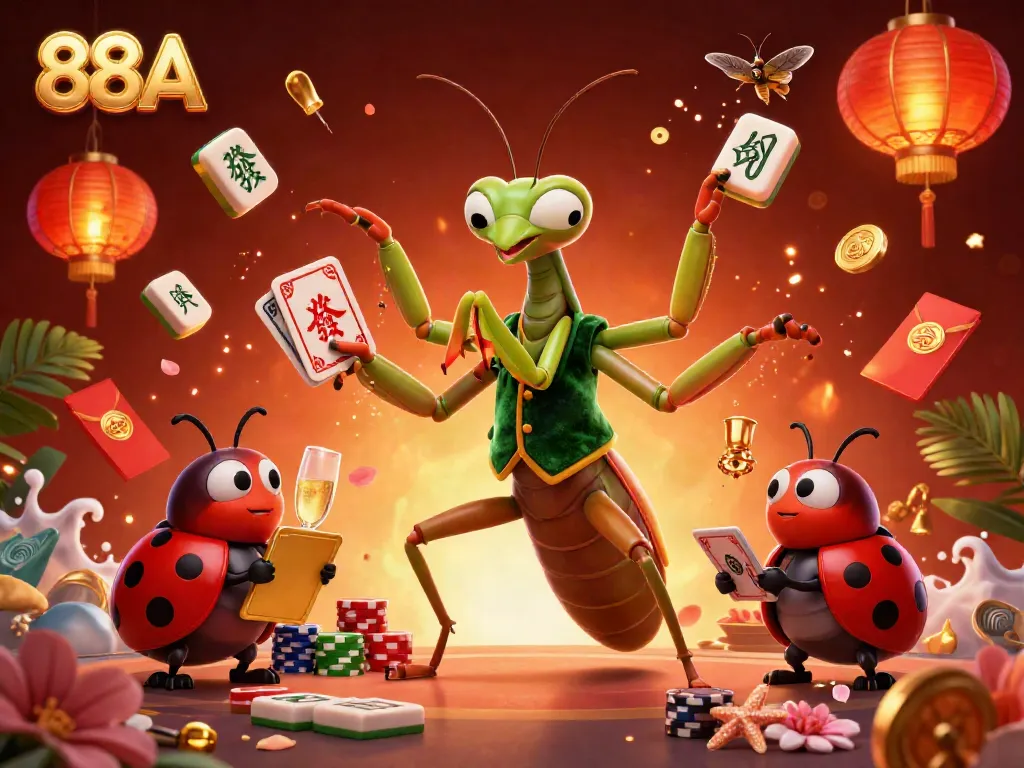 Experience the thrill of 88AA with vibrant characters in an engaging casino scene, showcasing a dynamic card game.
