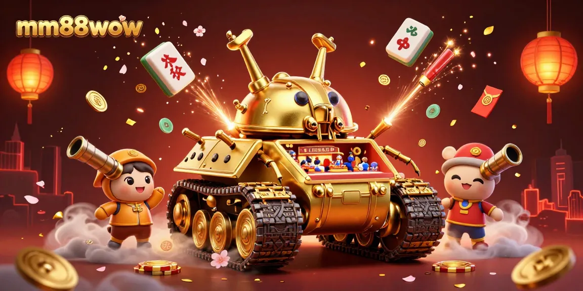 Experience the excitement at mm88wow's miniature casino with festive elements and vibrant colors.