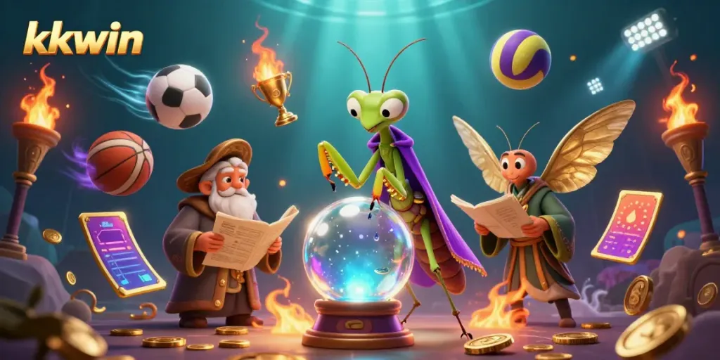 Experience kkwin's immersive gaming world with vibrant characters and dynamic sports elements.