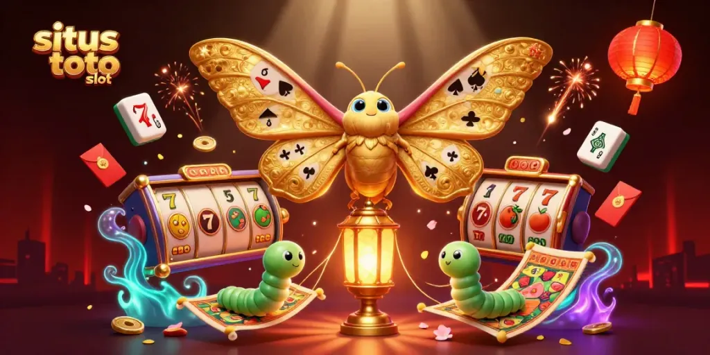 Experience the excitement of situs toto slot with vibrant casino scenes illustrated in stunning detail.