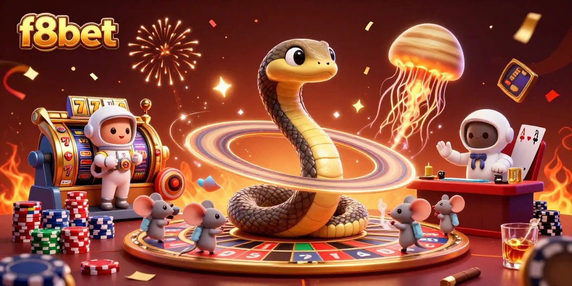 Experience the thrill of f8bet with a cosmic casino scene featuring exciting betting action.