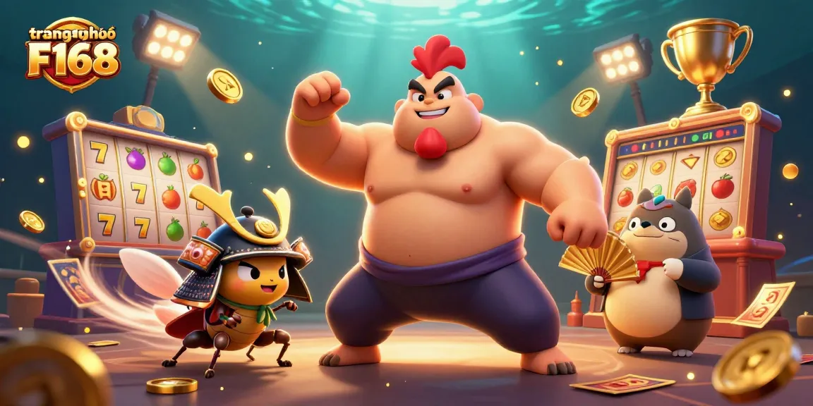 Experience the excitement at trang chủ F168 with dynamic slot reels, gold coins, and engaging characters.