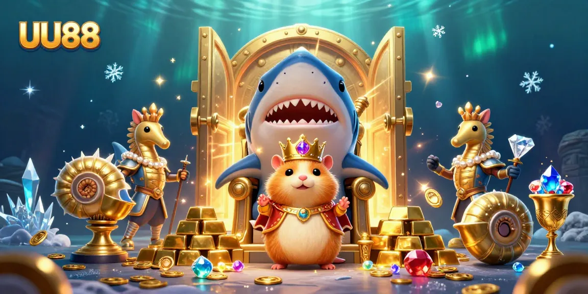 Experience UU88's exciting gaming atmosphere filled with dazzling treasures and animated characters.