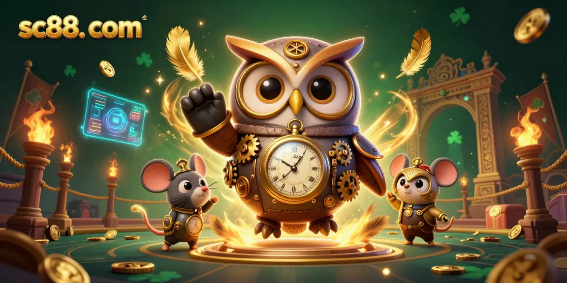 Experience thrilling gaming action at sc88. com with a vibrant 3D casino illustration.