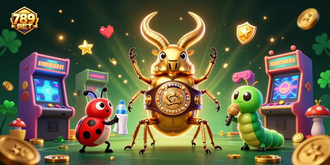 Experience the thrill of 789BET with competitive character showdowns in a dynamic casino arcade setting.