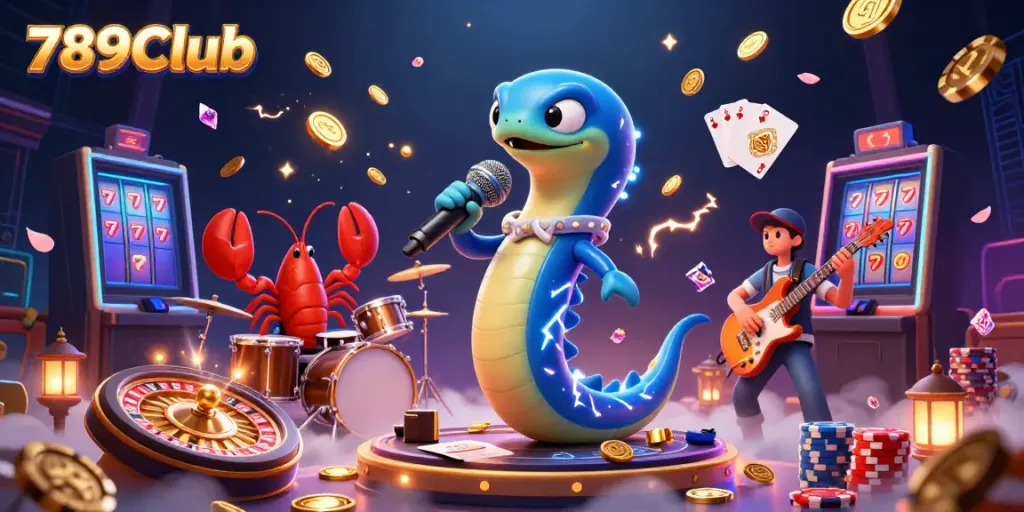 Experience the underwater excitement of 789Club with vibrant characters and dazzling casino elements.
