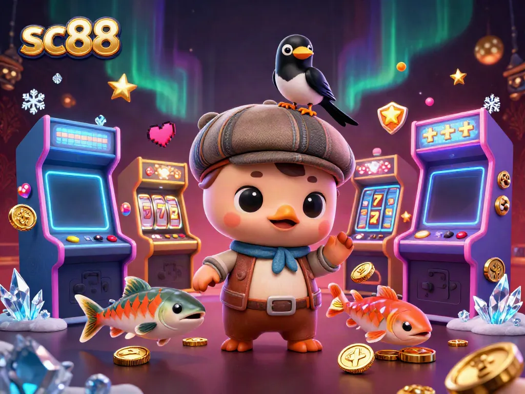 Spin the reels of entertainment at sc88 with playful characters and vibrant casino elements!