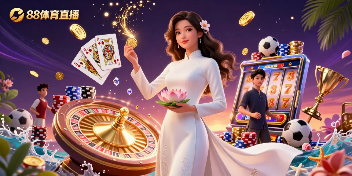 Experience thrilling 88体育直播 action with vibrant visuals of sports betting excitement and dynamic gaming elements.