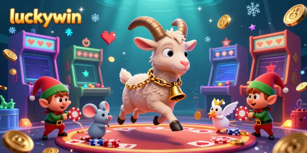 Experience thrilling gameplay at luckywin with vibrant 3D casino characters and arcade elements.