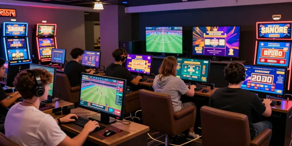 Engaged players enjoying 9bet online gaming in a vibrant digital environment.