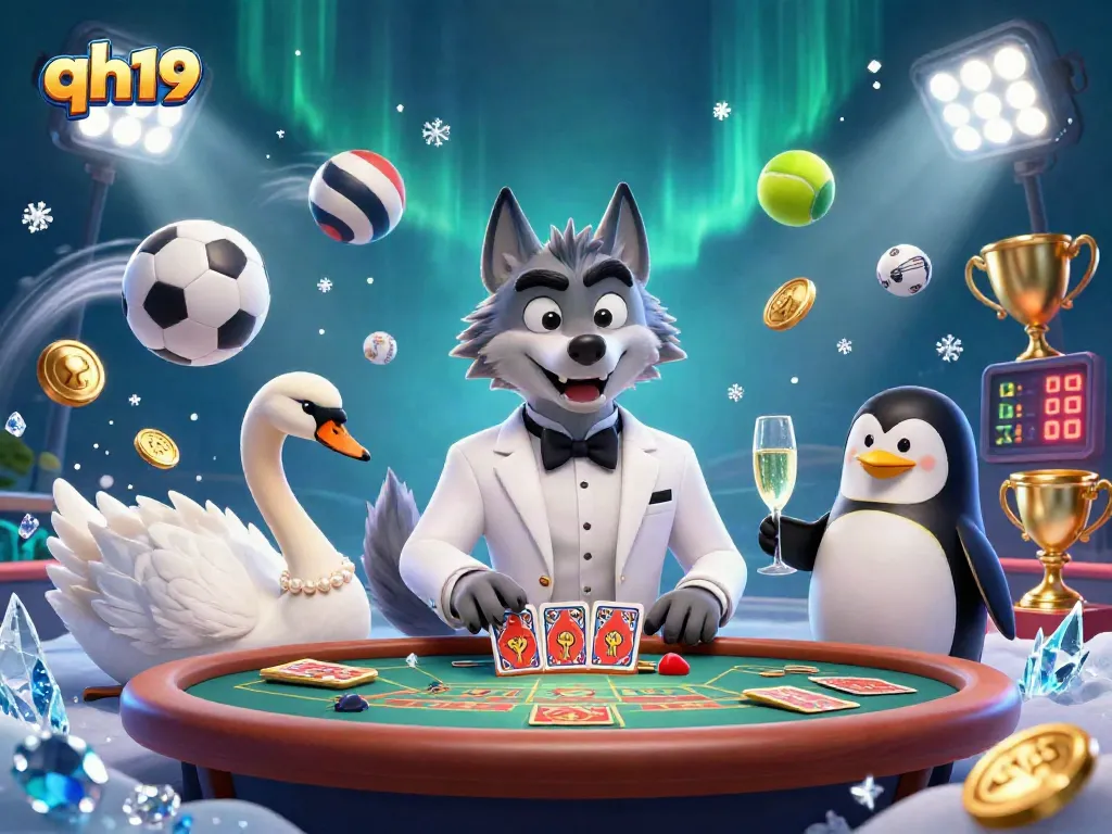 Engage in thrilling baccarat strategies at qh19 with our stylish wolf and elegant characters.