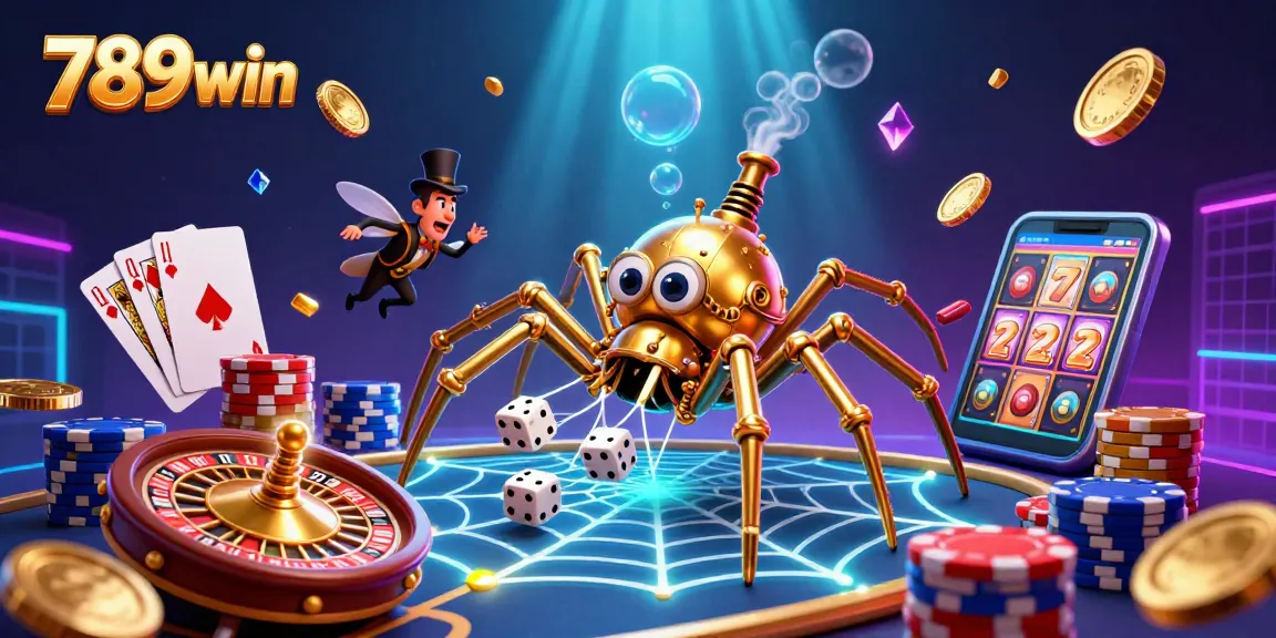 Experience thrilling wins with 789win's exciting golden spider web of games and casino action.