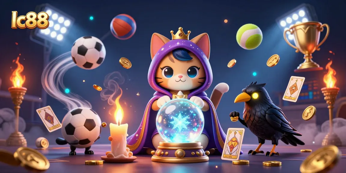 Experience dynamic gaming excitement with lc88's vibrant casino elements and mystical characters.