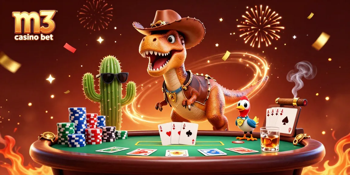 Experience the thrill of m3 casino bet with dynamic poker action and colorful characters in a vibrant casino scene.