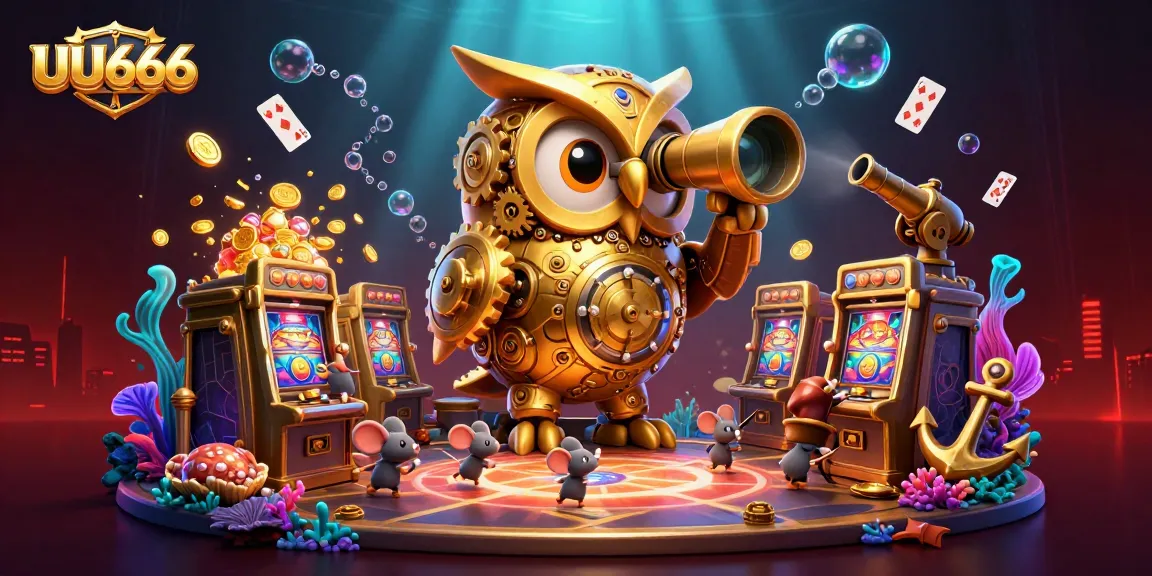 Engage with the innovative UU666 experience featuring a vibrant casino scene with dynamic characters and treasures.