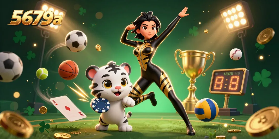 Experience thrilling gameplay at 5679a with a captivating 3D illustration featuring unique characters in action.