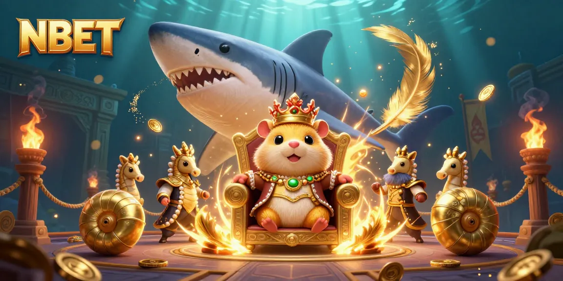 Engage in thrilling Mediterranean-themed casino action with NBET amidst a vibrant underwater scene.
