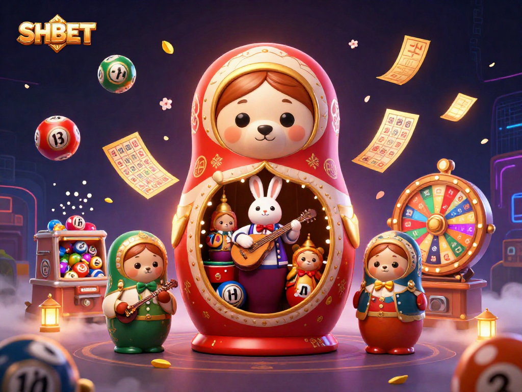 Experience winning strategies at SHBET with dynamic casino-themed illustration featuring lively characters and vibrant gambling elements.