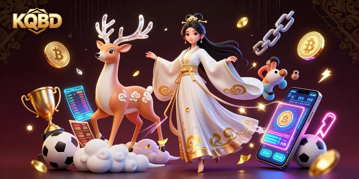 KQBD sports betting scene with a beautiful woman and dynamic game elements, showcasing modern gambling