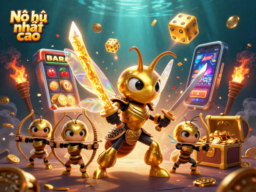 Nổ hũ nhảy cao offers thrilling jackpots amid vibrant visuals and lively 3D characters.