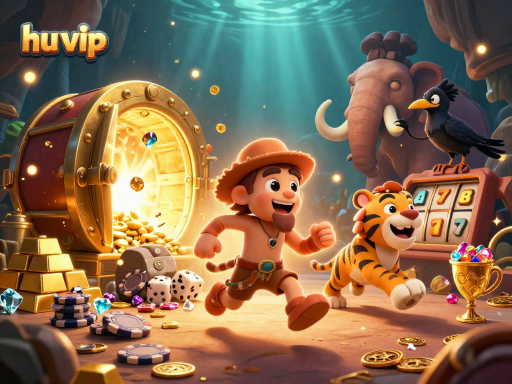 Experience thrilling gaming adventures at hu vip with vibrant characters and dynamic casino elements.