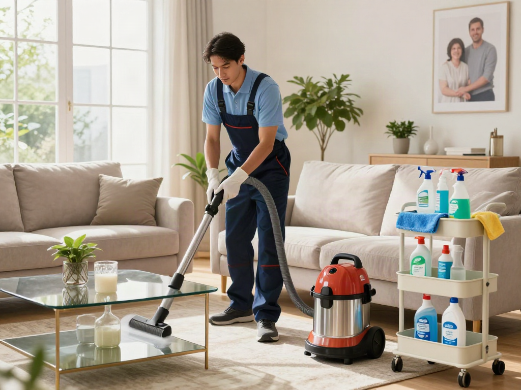 Efficient technician deep cleaning a sofa with eco-friendly solutions for slot 10k performance.
