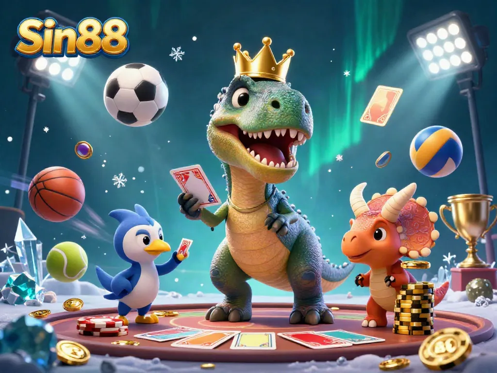 Experience the thrill of Sin88 with vibrant characters and dynamic gambling elements.