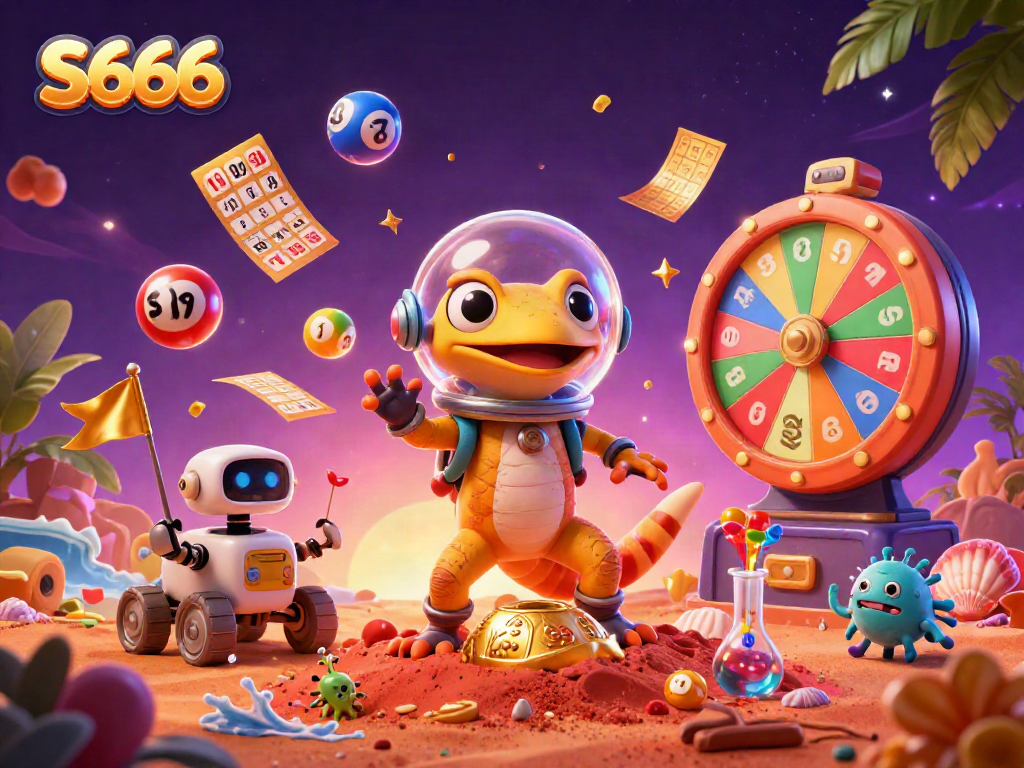 S666 engages players with a thrilling Martian casino adventure filled with vibrant lottery elements