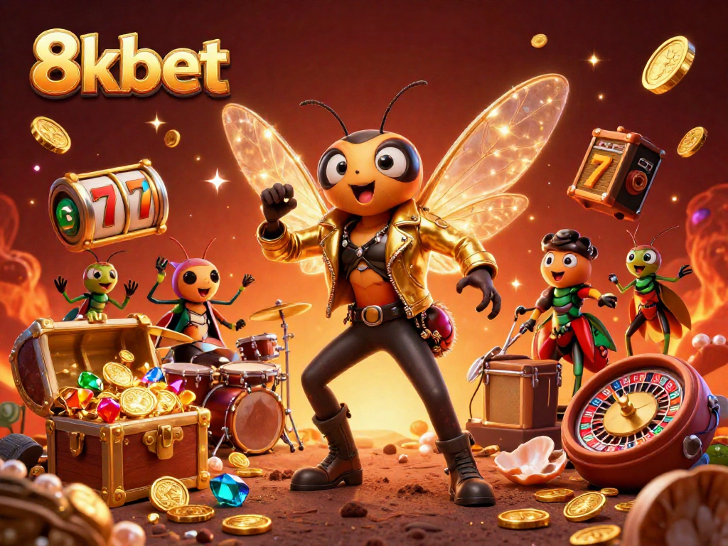 Engage with the 8kbet casino experience with vibrant characters and dynamic game elements.